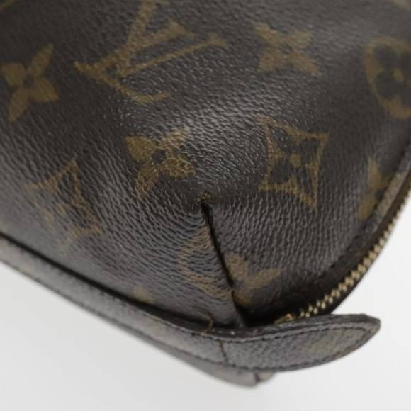 LOUIS VUITTON Monogram Trousse Demi Ronde Cosmetic Pouch M47520 LV Auth 94325 - Picture 14 of 16